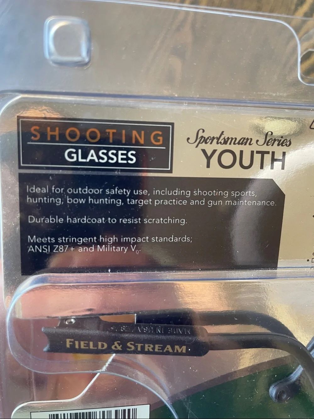 Youth Shooting Glasses Field & Stream Sportsman Series NIB
